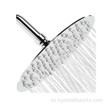 tunn rostfritt stål krom regn dusch med hög tryck ultra